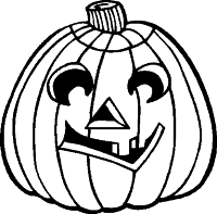 A coloring page of halloween