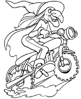 A coloring page of halloween