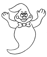 A coloring page of halloween