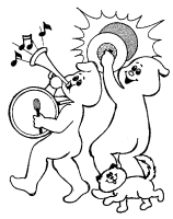 A coloring page of halloween
