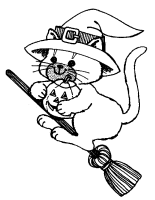 A coloring page of halloween