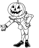 A coloring page of halloween