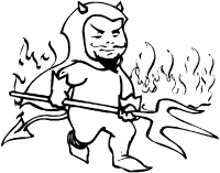 A coloring page of halloween