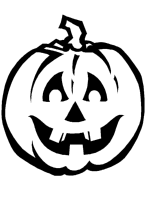 A coloring page of halloween
