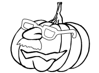 A coloring page of halloween