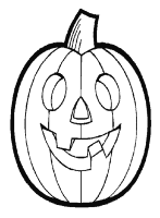 A coloring page of halloween