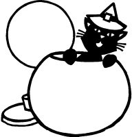 A coloring page of halloween
