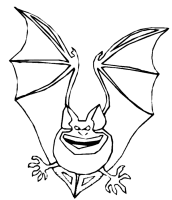 A coloring page of halloween