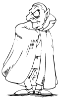 A coloring page of halloween