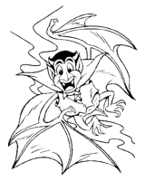 A coloring page of halloween