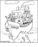 A coloring page of sinterklaas