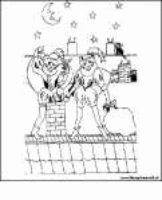 A coloring page of sinterklaas