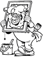 A coloring page of sinterklaas