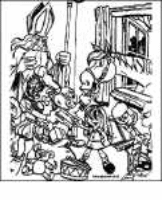 A coloring page of sinterklaas