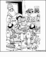 A coloring page of sinterklaas