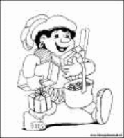 A coloring page of sinterklaas