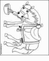 A coloring page of sinterklaas
