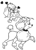 A coloring page of anastasia