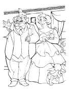 A coloring page of anastasia