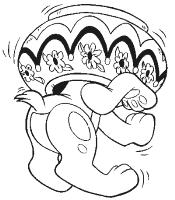 A coloring page of anastasia