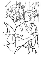 A coloring page of anastasia
