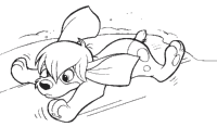 A coloring page of anastasia