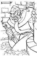 A coloring page of anastasia