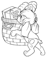 A coloring page of anastasia