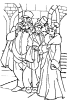A coloring page of anastasia