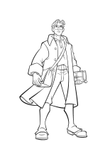 A coloring page of atlantis