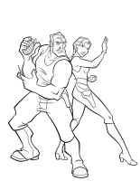 A coloring page of atlantis