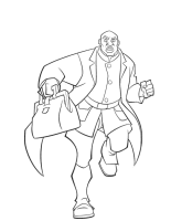 A coloring page of atlantis