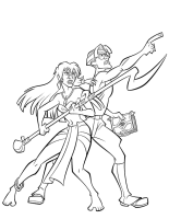 A coloring page of atlantis
