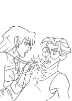 A coloring page of atlantis