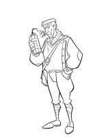 A coloring page of atlantis