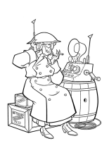 A coloring page of atlantis