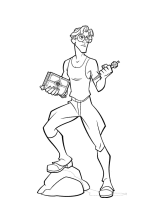 A coloring page of atlantis