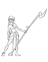 A coloring page of atlantis