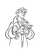 A coloring page of atlantis