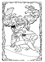 A coloring page of batman