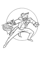 A coloring page of batman