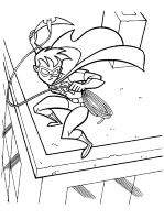 A coloring page of batman