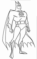 A coloring page of batman