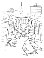 A coloring page of bolt
