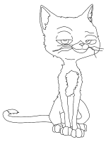 A coloring page of bolt