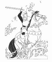 A coloring page of cinderella