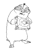 A coloring page of g-force