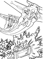 A coloring page of gi-joe