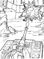 A coloring page of gi-joe
