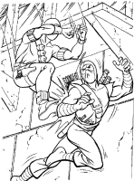 A coloring page of gi-joe